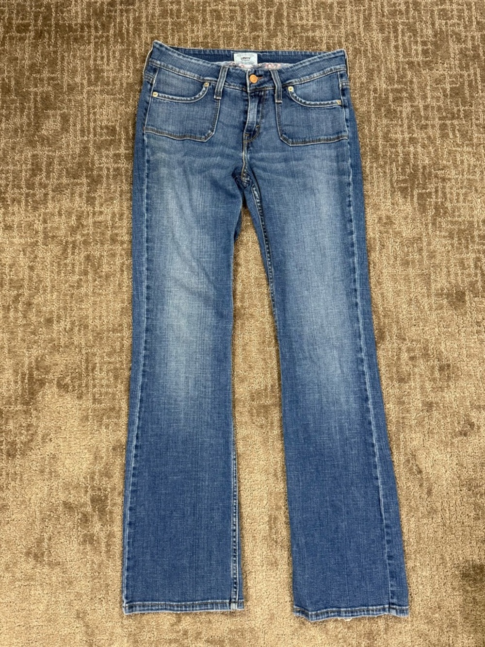 Levi's Blue Flare Wide Leg Jeans